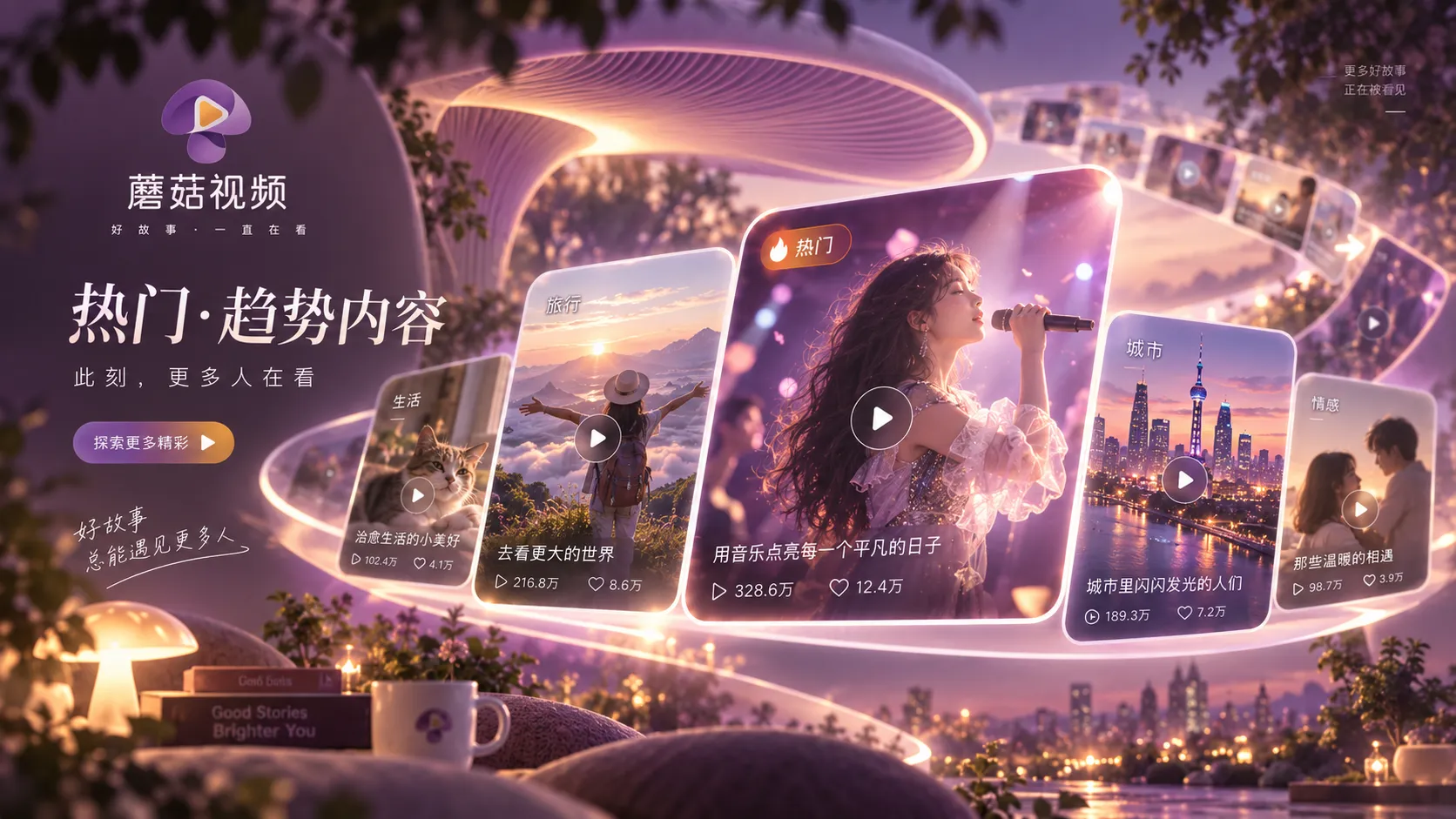蘑菇视频地铁通勤观看案例